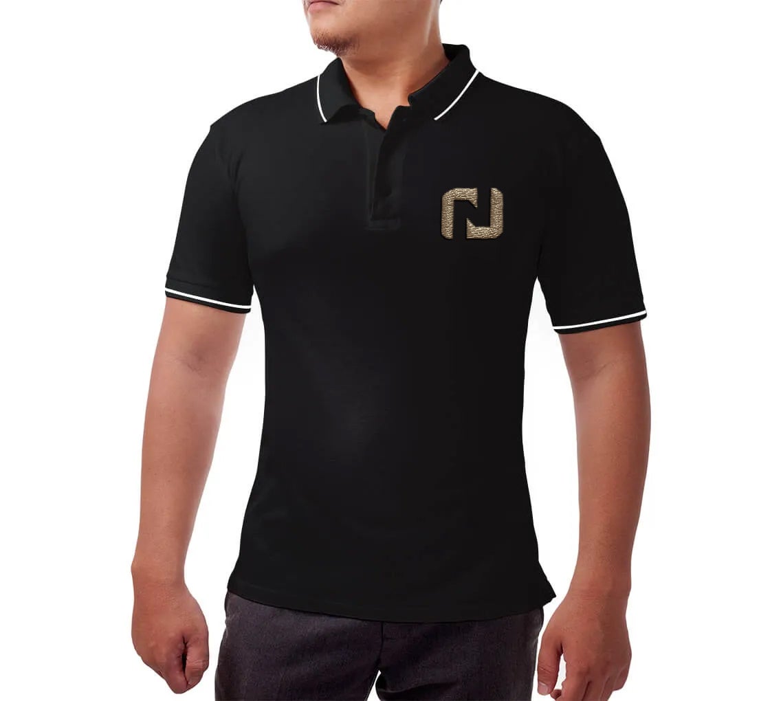 Black Polo Shirt With Logo Black Polo Shirt With Logo