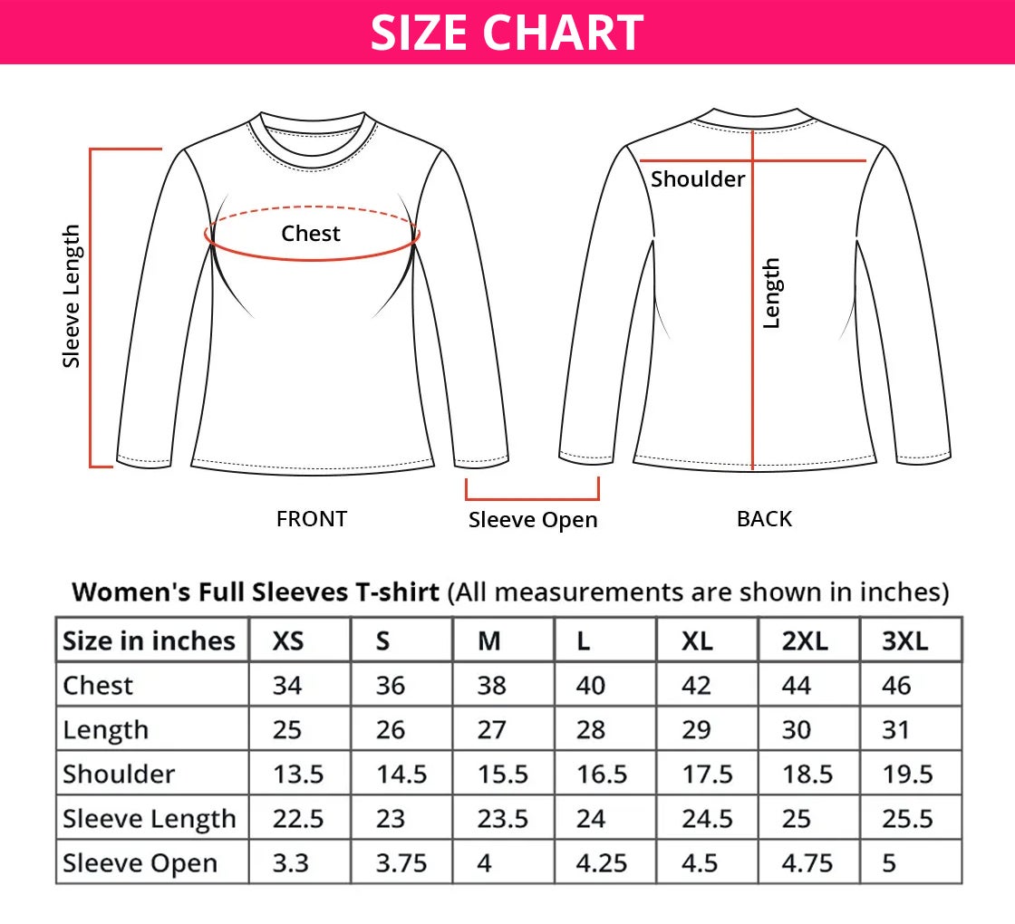 Buy Women's T-Shirt - Long Sleeves & Get 20% Off | Best of Signs