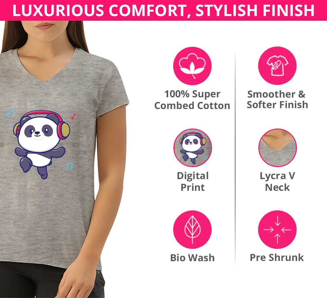 Buy Women's Printed T-Shirt - V Neck & Get 20% Off | Bestofsigns
