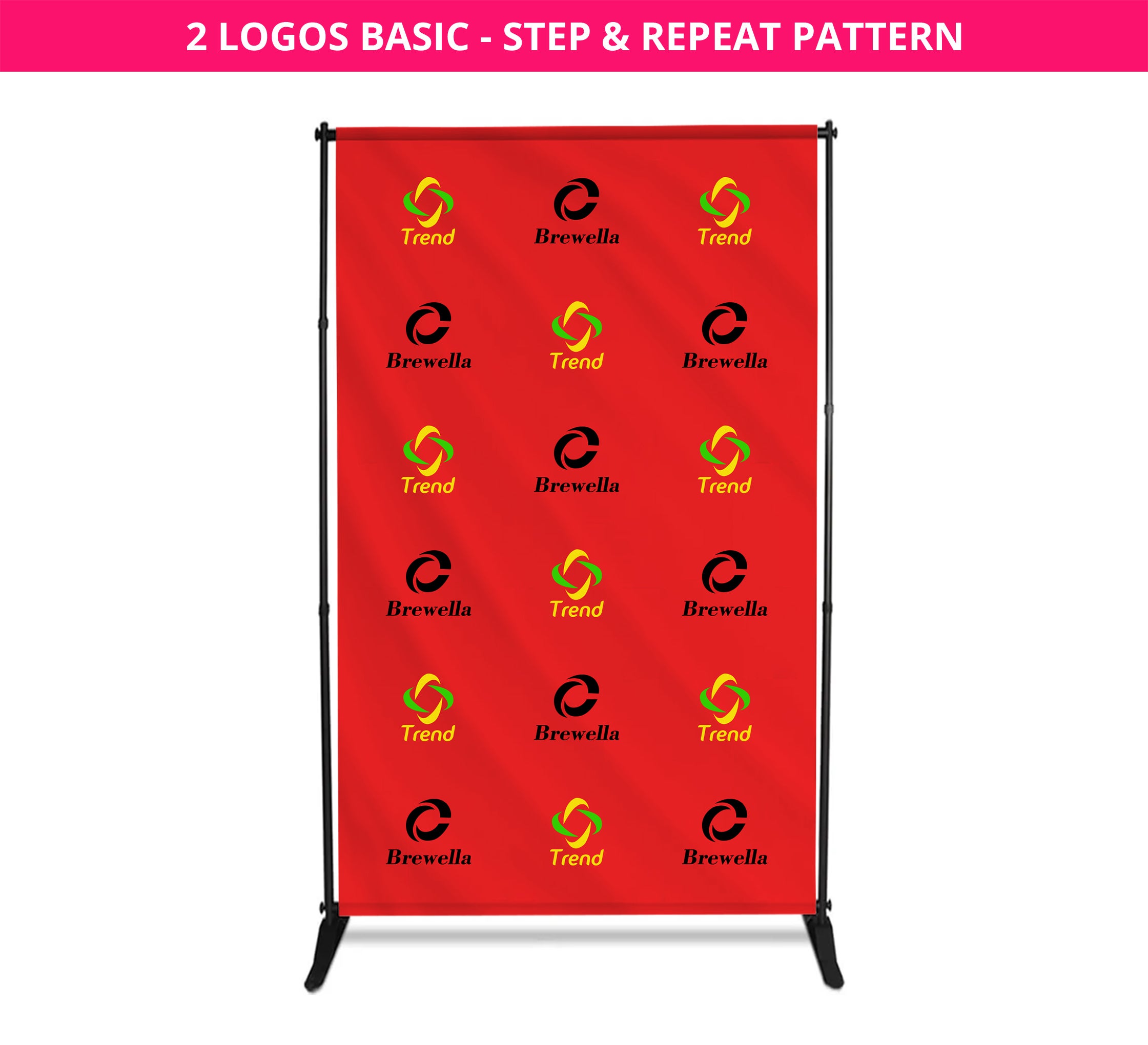  House Logo Stand ロゴスタンド 5FT X 8FT Step & Repeat Adjustable Banner stands | Cheap