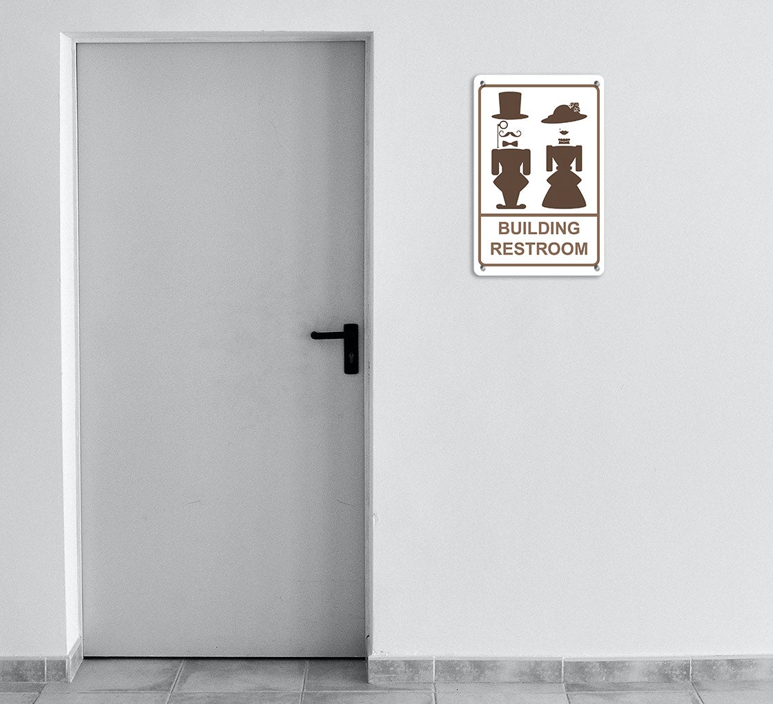Building Restroom Signs