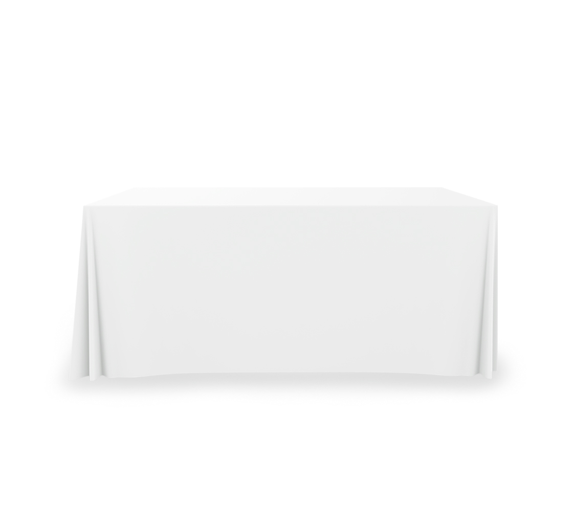 6' Convertible/Adjustable Table Covers - White
