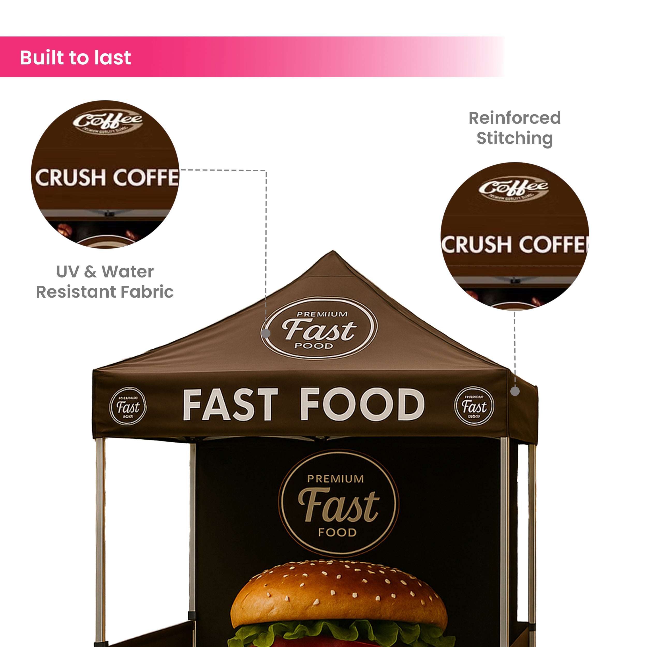Buy 5' x 5' Custom Canopy Tents at Lowest Prices | Best of Signs