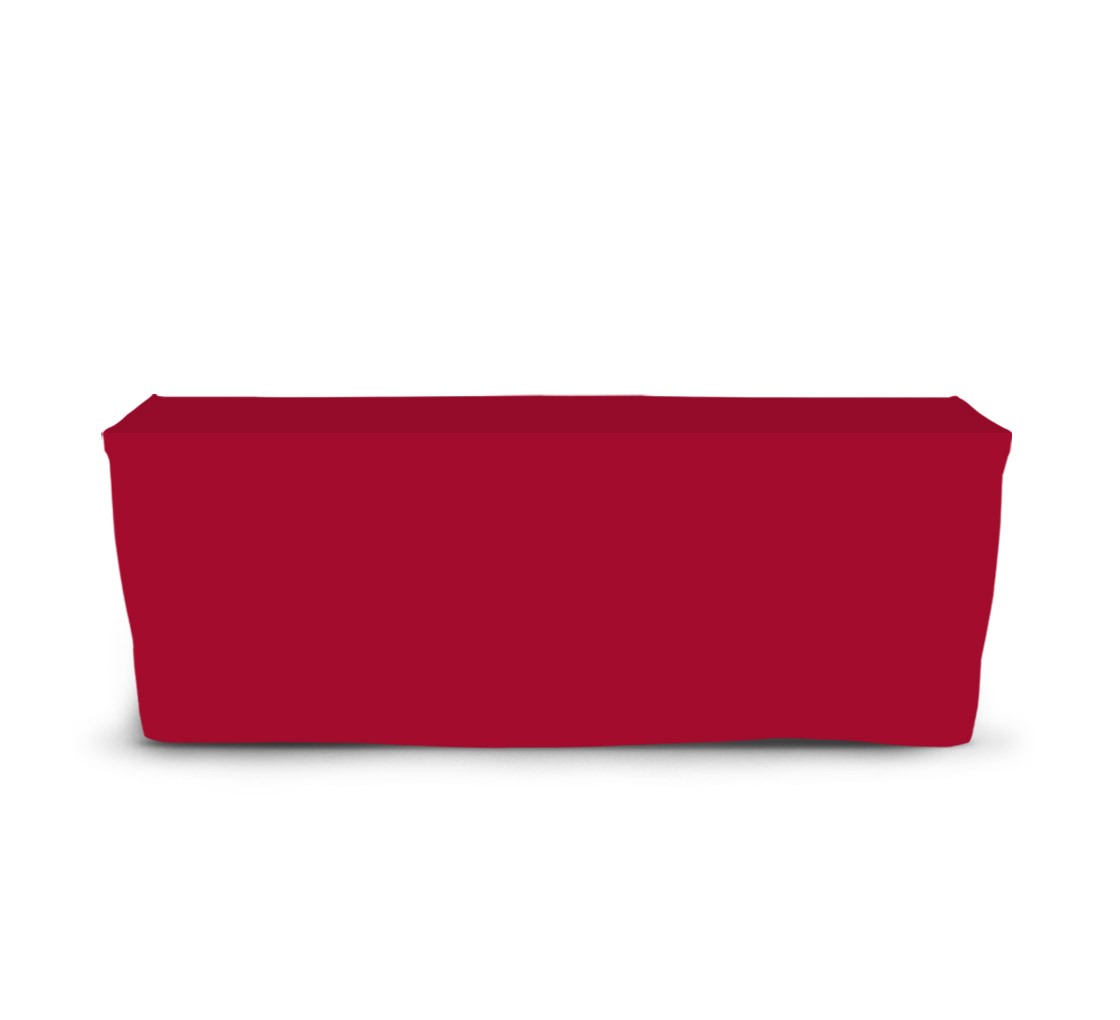 8' Fitted Table Covers - Red