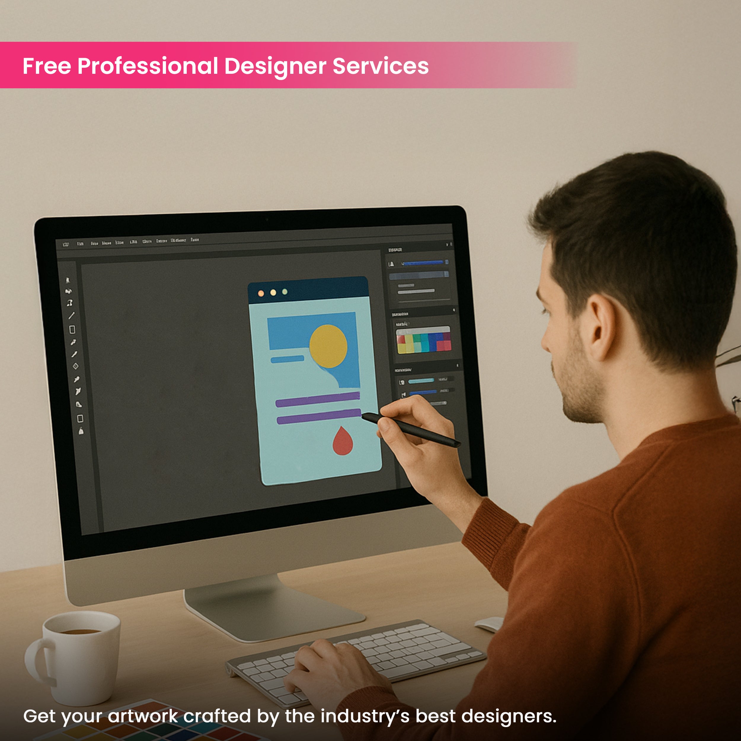 10ft Inline Trade Show Booth – Modular Display with LED Lights, Monitor Mount & Counter