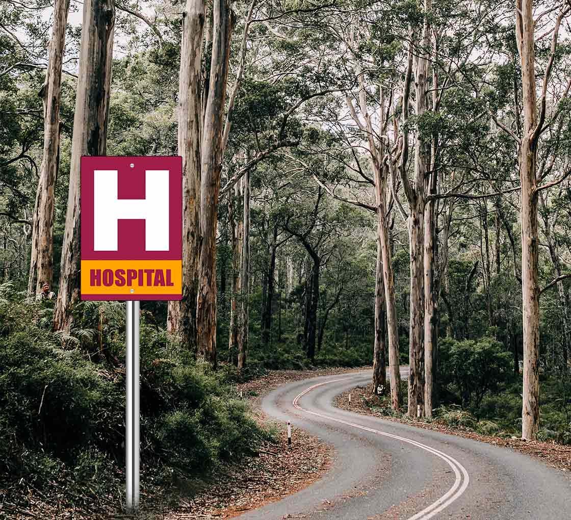 Hospital Street Signs