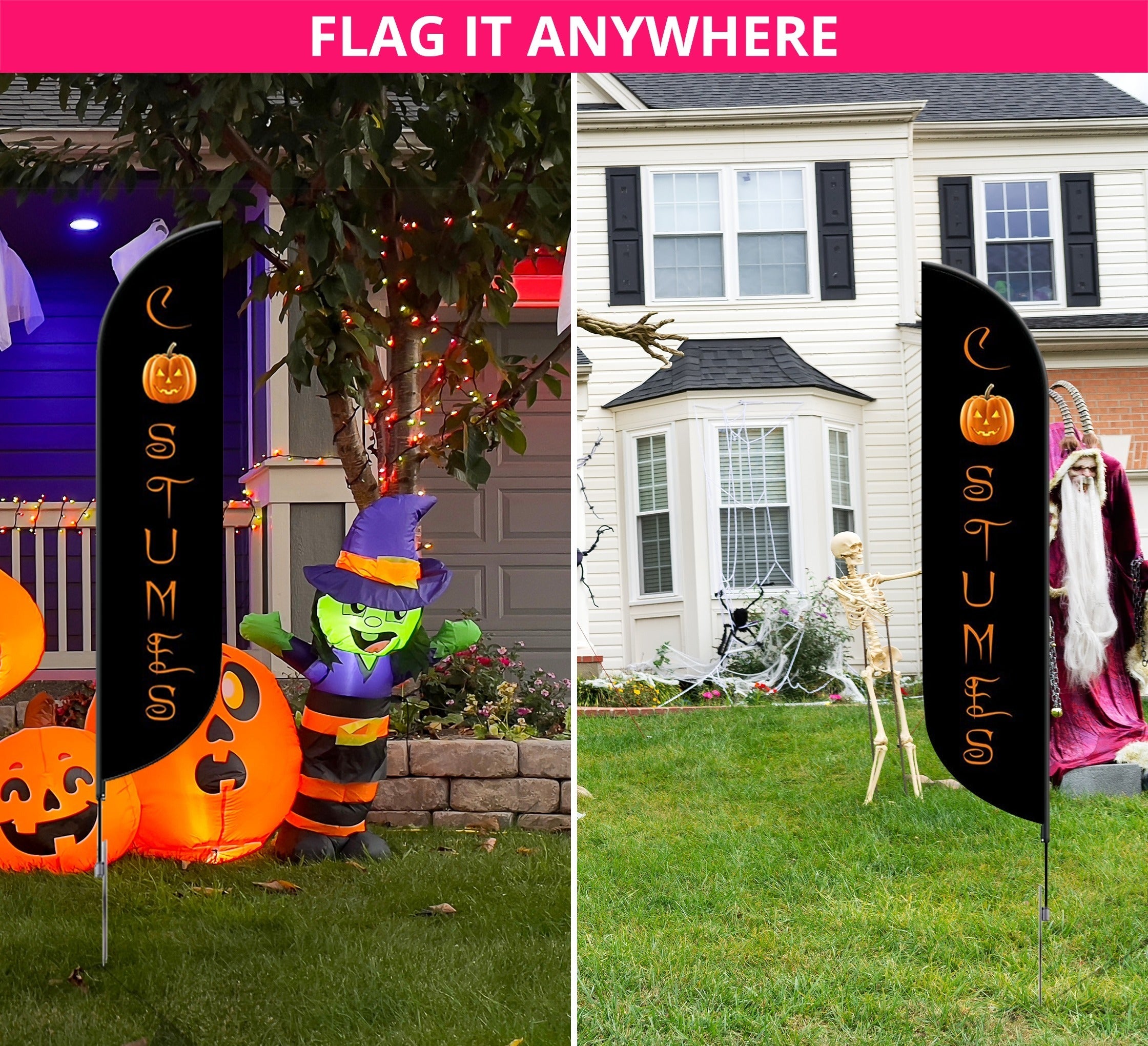 Pre-Printed Costumes Feather Flag - 8