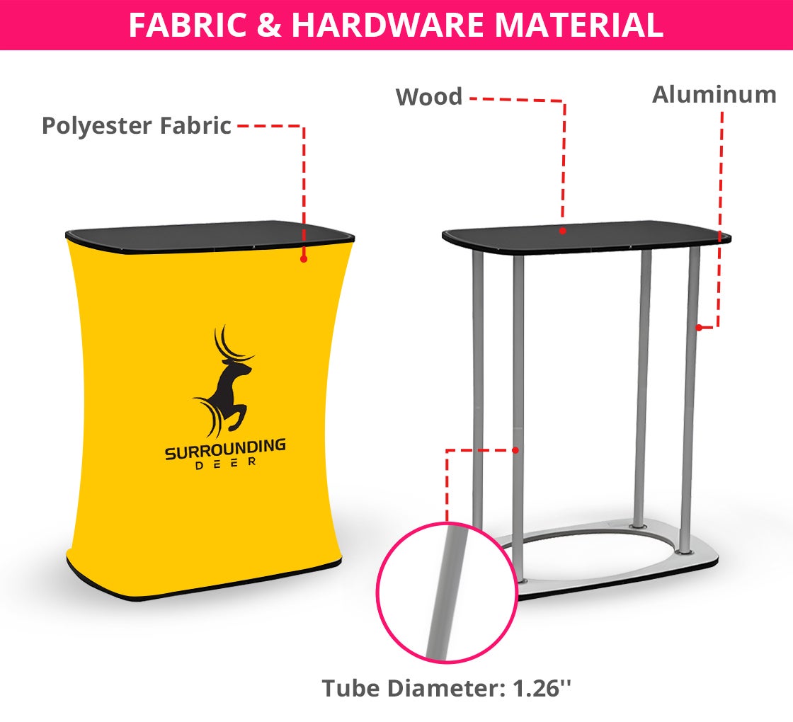 Fabric Pop Up Booth Square - 6