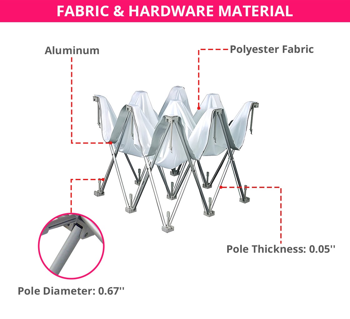 Fabric Pop Up Curved Display