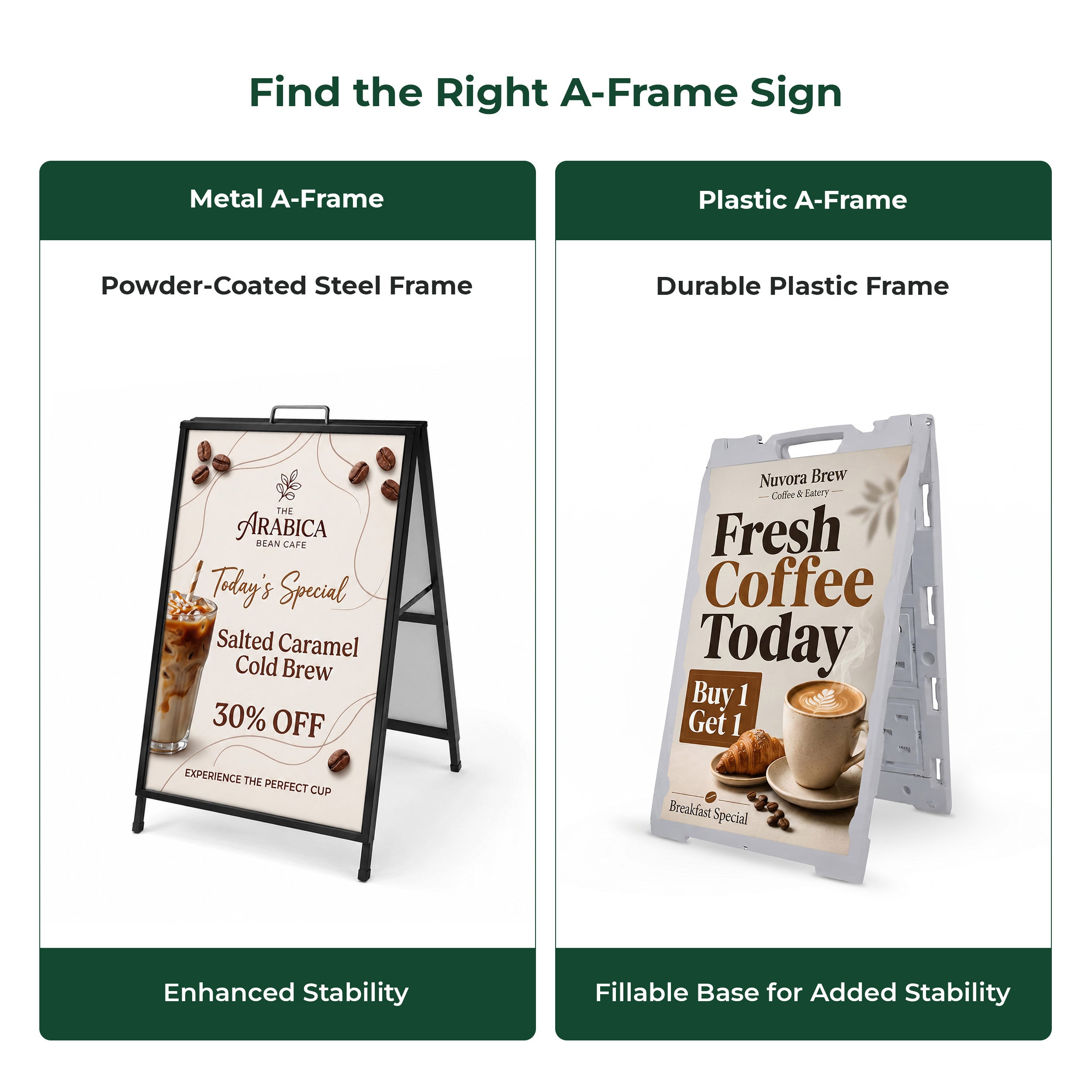 Metal-A-Frame-Signs-Design-Replaceable-Material-Options