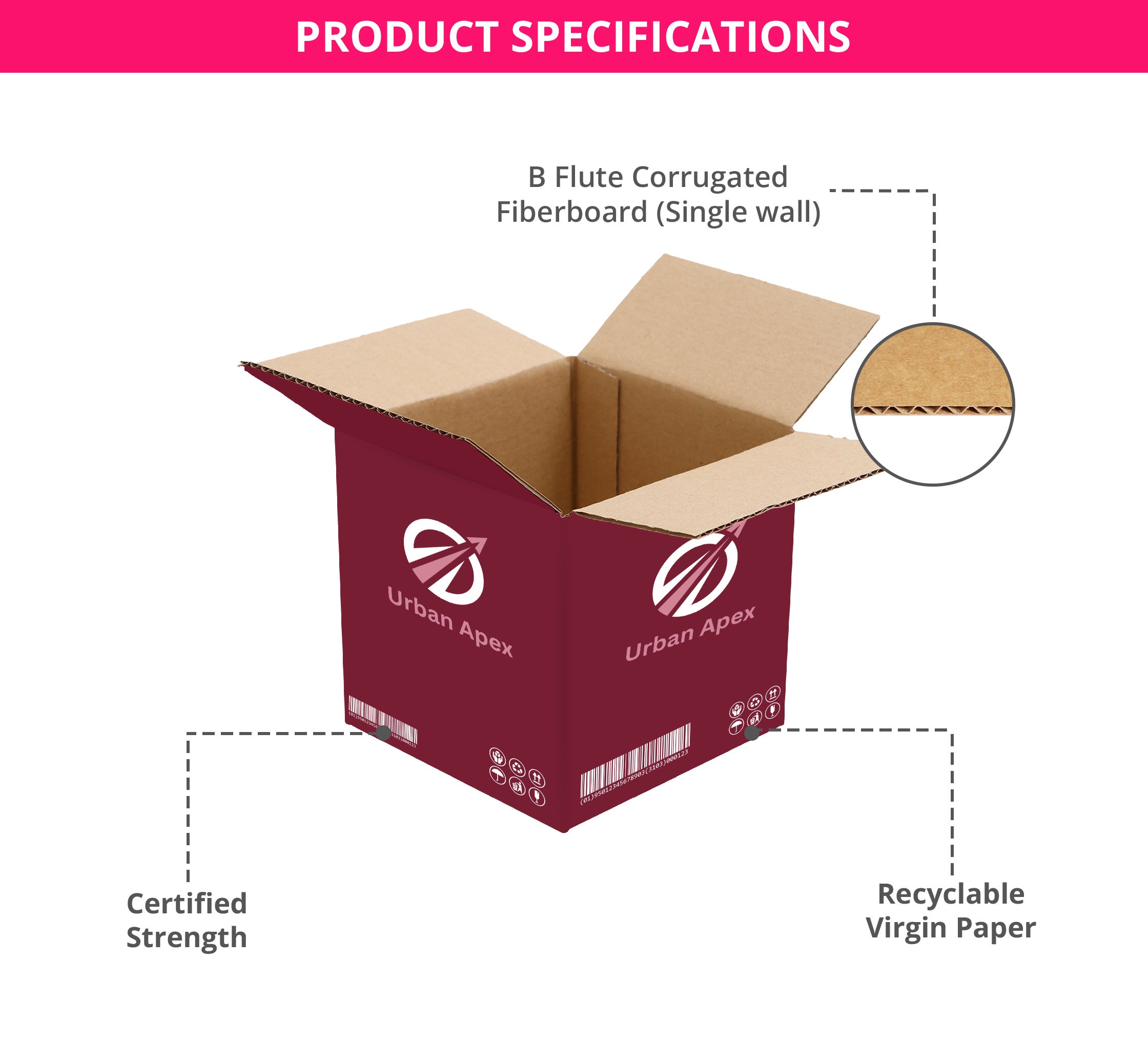 Shipping Boxes - White (Printed)