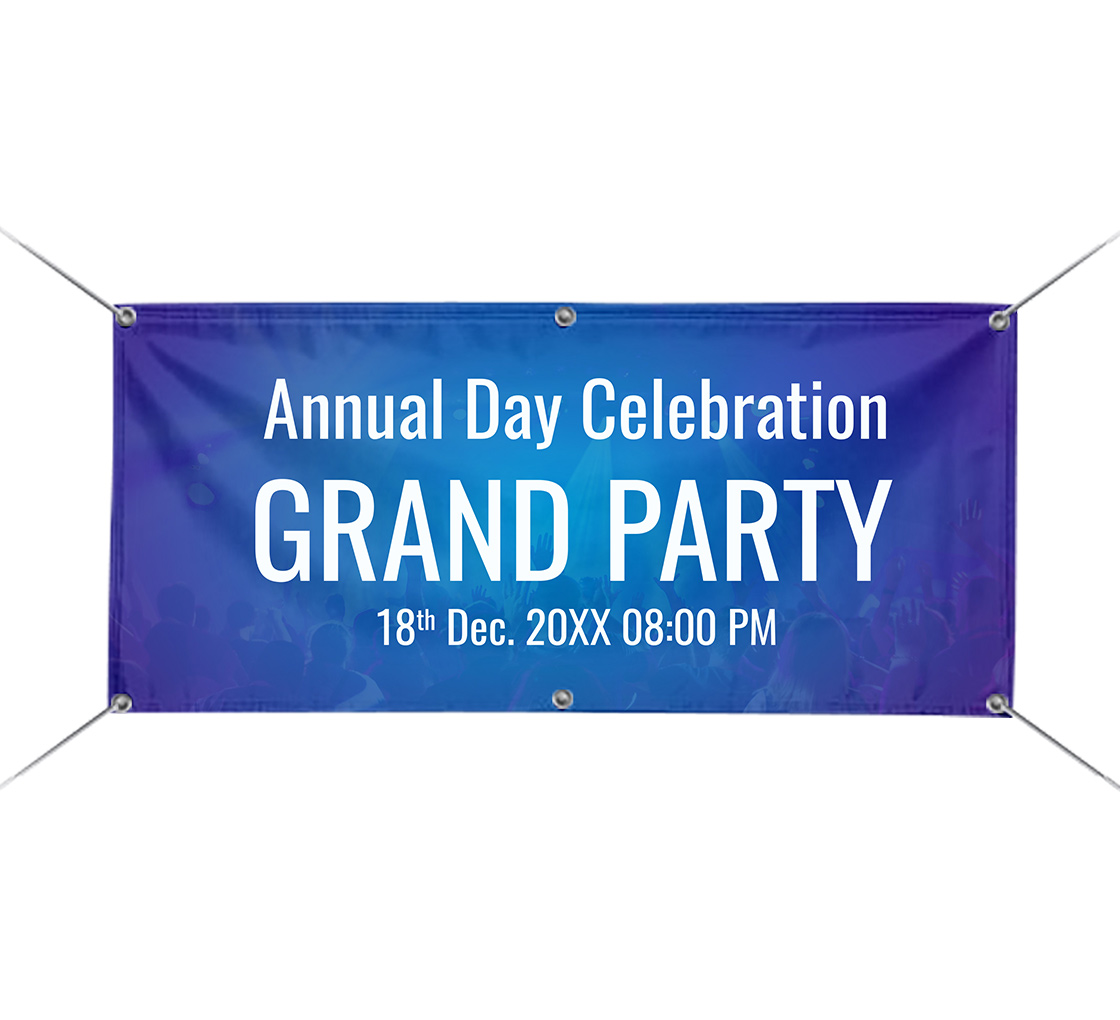 8ft x 5ft PVC Banner Printed Outdoor Vinyl Sign for Business Parties Birthdays 