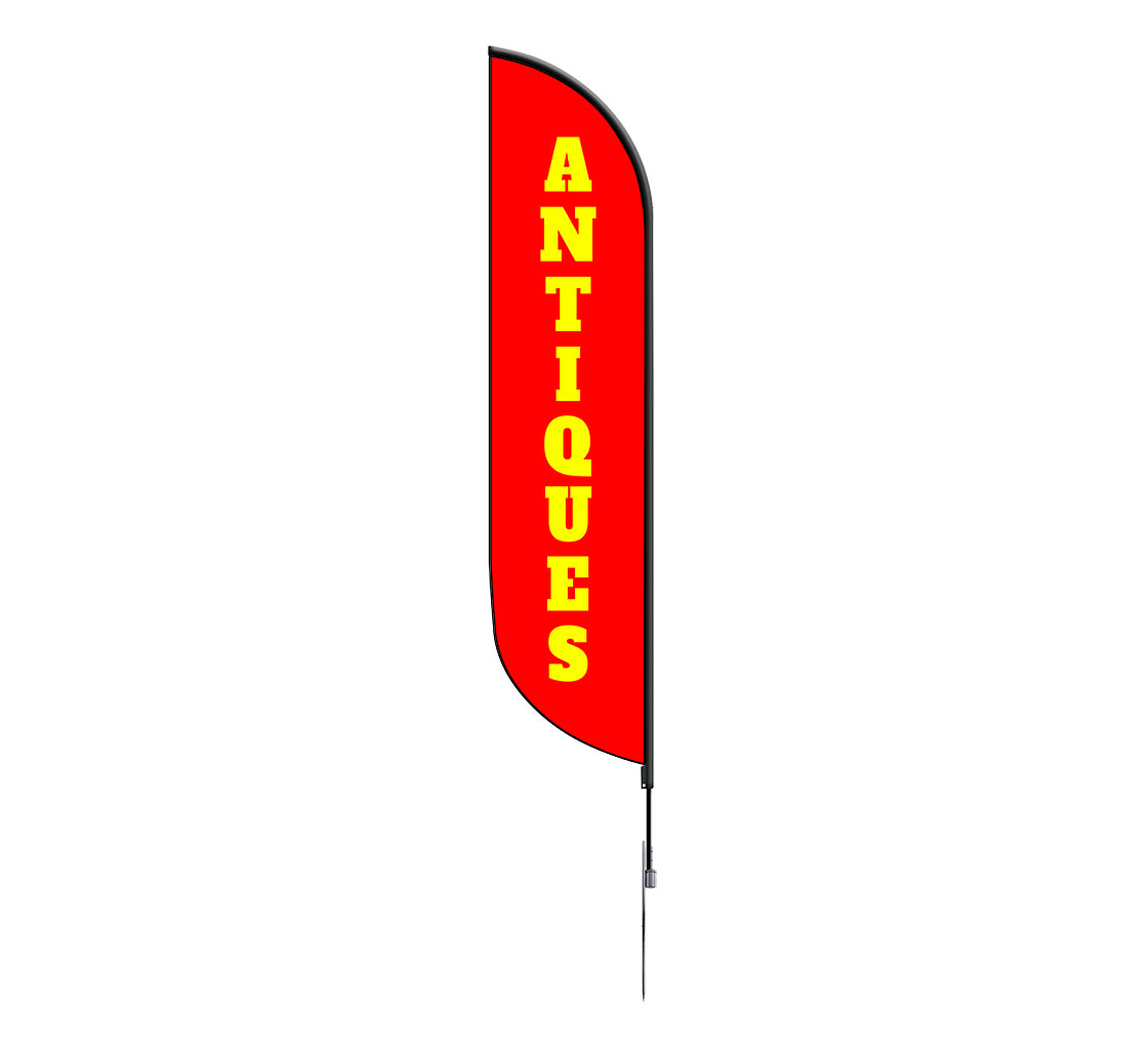 TWO Registration 15 foot Swooper Feather Flag Sign red 