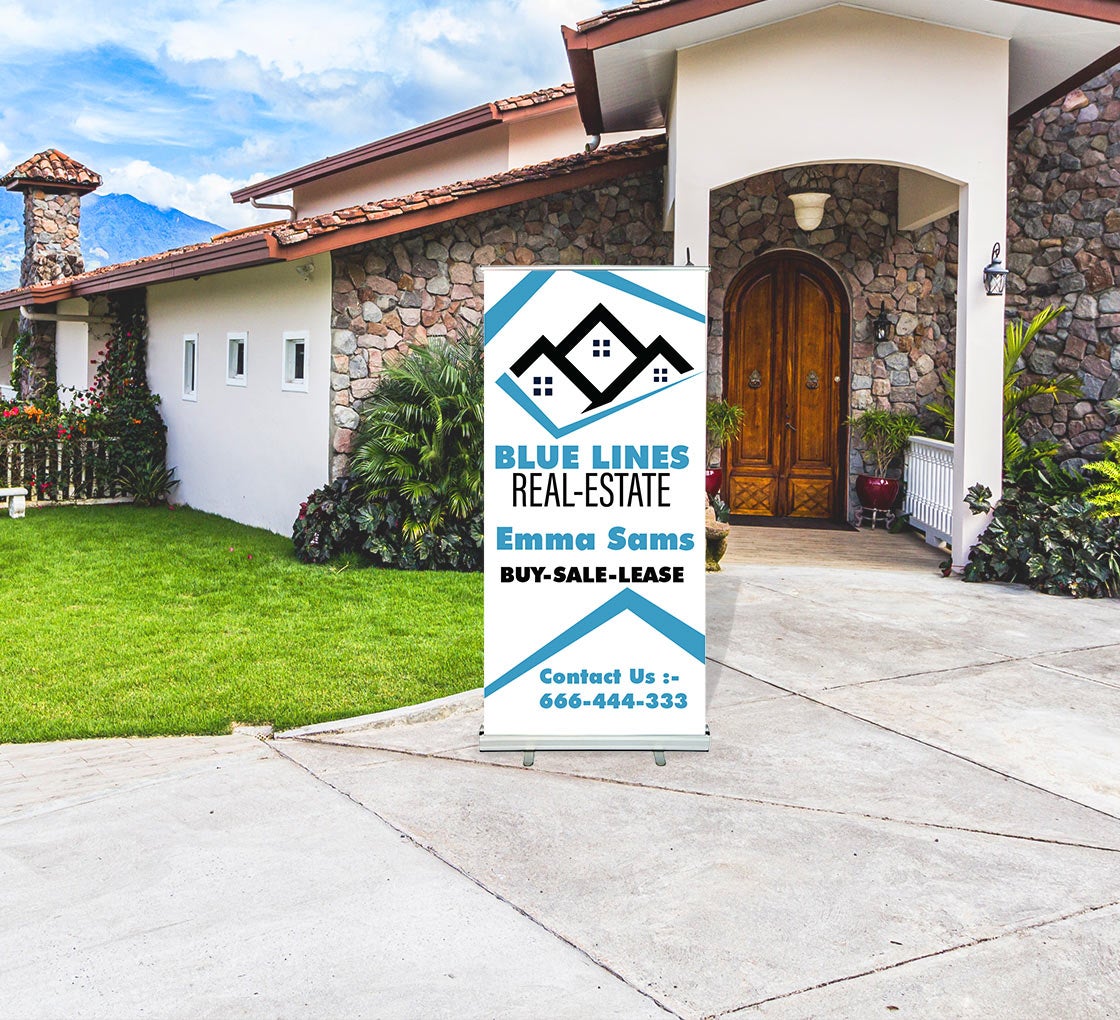 Realtor Roll Up Banner Stands