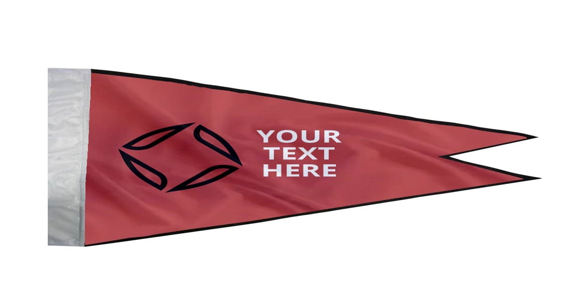 All Weather Boat Pennat Flag No Hardware Included Custom Print Burgee