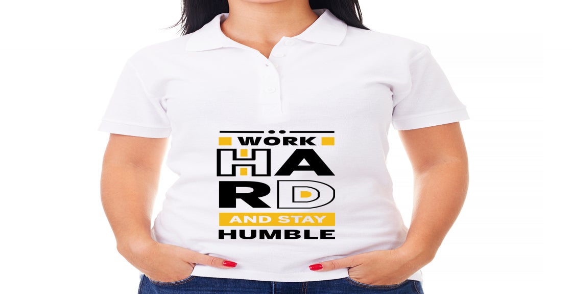 Custom White Polo Shirt - Printed