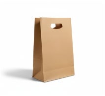 Die-Cut Handle Bags - Brown