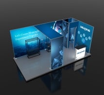 20 Ft Backlit Trade Show Display - Design 8
