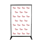 5 ft x 8 ft Step and Repeat Adjustable Banner Stands