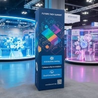 Pop Up Tower Display for Trade Show