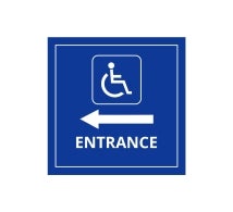 Handicap Window Decals Opaque