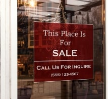 For Sale Clear Surface Decals