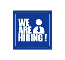 Now Hiring Window Decals Opaque