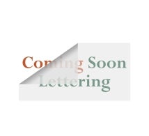 Coming Soon Vinyl Letters
