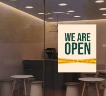 We Are Open Surface Decals