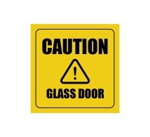 Caution Window Decals Opaque