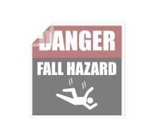 Danger Clear Window Decals