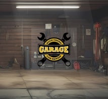 Garage Clear Surface Decals