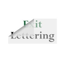 Exit Vinyl Letters