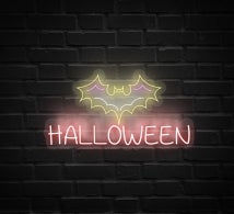 Bat Halloween Neon Sign