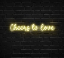 Cheers To Love Neon Sign