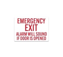 Fire Emergency Exit Decal (Non Reflective)