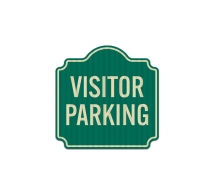 Visitor Parking Aluminum Sign (EGR Reflective)