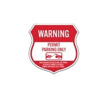No Parking Without Permit Decal (Non Reflective)