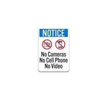 No Cameras No Cell Phone No Video Decal (Non Reflective)