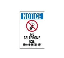 No Cell Phone Use Decal (Non Reflective)
