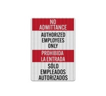 Bilingual Employees Only Decal (EGR Reflective)