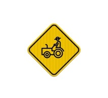 Farm Machinery Traffic Aluminum Sign (EGR Reflective)