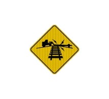 MUTCD Railroad Crossing Aluminum Sign (EGR Reflective)