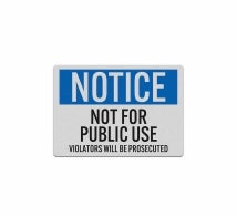 OSHA Notice Dumpster Decal (Reflective)