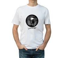 Men's White Printed T-Shirt - Crew Neck