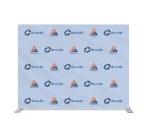 10 ft x 8 ft Step and Repeat Straight Pillow Case Backdrop