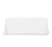 6' Pleated Table Covers - White