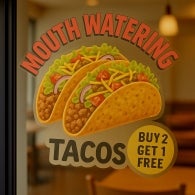 Die-Cut Clear Window Clings