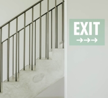 Exit Clear Surface Decals
