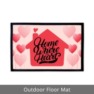 Home Is Where The Heart Is Outdoor Floor Mats